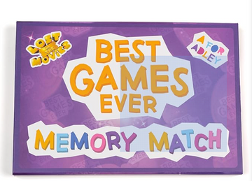 A FOR ADLEY Official Merch Best Games Ever Lost in The Movies Memory Match Game, 3 Different Ways to Play in One Set